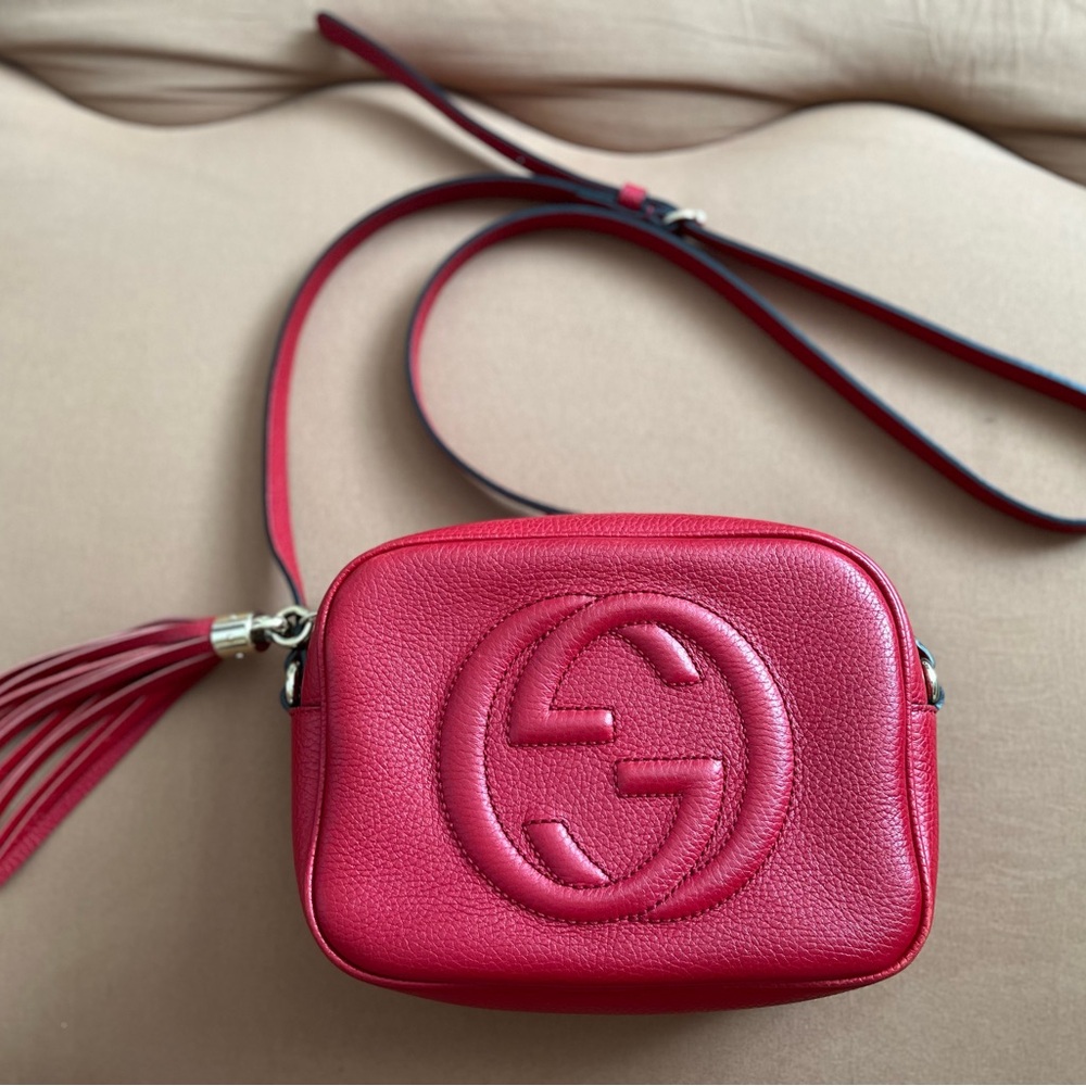 Gucci Red Soho disco bag